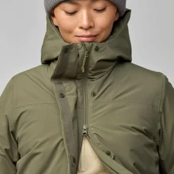 Outdoor Jack-Fjällräven HC Hydratic Padded parka outdoor jack dames  laurel green