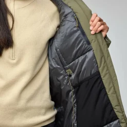 Outdoor Jack-Fjällräven HC Hydratic Padded parka outdoor jack dames  laurel green