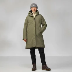 Outdoor Jack-Fjällräven HC Hydratic Padded parka outdoor jack dames  laurel green