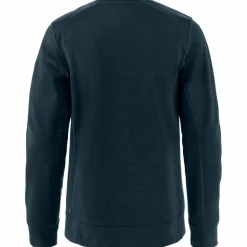 Outdoor Trui-Fjällräven Keb Fleece Crew Neck sweater heren dark navy