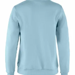 Fjällräven Logo sweater dames breeze blue patina green< Outdoor Trui