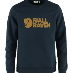 Outdoor Trui-Fjällräven Logo sweater heren dark navy