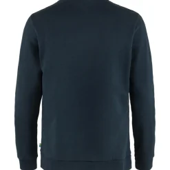 Outdoor Trui-Fjällräven Logo sweater heren dark navy