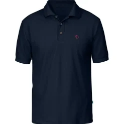 Outdoor Shirt-Fjällräven Piqué polo heren blue black