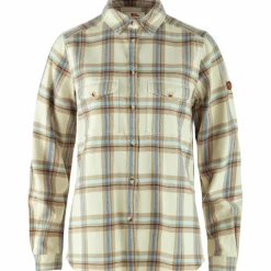 Outdoor Shirt-Fjällräven Övik Heavy Flannel blouse dames chalk white fossil