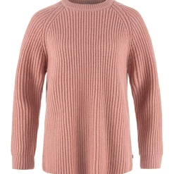 Fjällräven  Övik Rib sweater dames dusty rose< Outdoor Trui