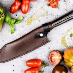 Hulpmiddelen-Forged Lederen beschermhoes santokumes 18 cm