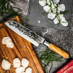 Hulpmiddelen-Forged Olive Santokumes 18 cm