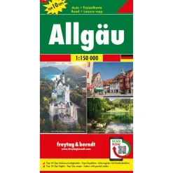 Freytag & Berndt  Allgäu vrijetijds- en wegenkaart< Reisboeken & Kaarten