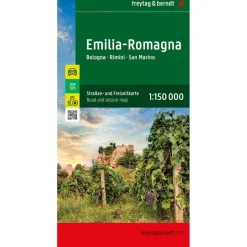Reisboeken & Kaarten-Freytag & Berndt  Emilia-Romagna Bologna Rimini San Marino wegenkaart