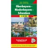 Reisboeken & Kaarten-Freytag & Berndt  Oberbayern Niederbayern Schwaben vrijetijds- en  wegenkaart
