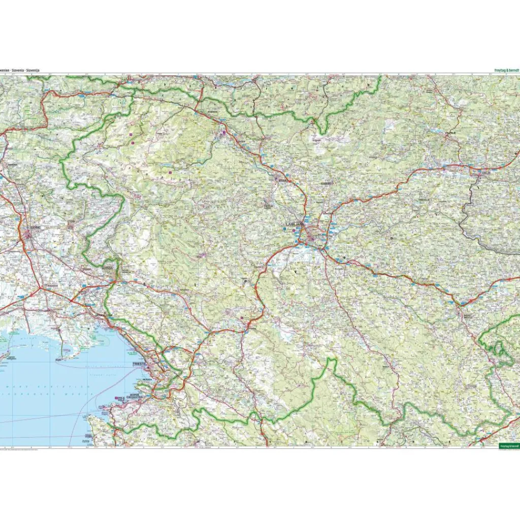 Reisboeken & Kaarten-Freytag & Berndt  Slovenië vrijetijds- en wegenkaart