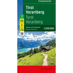 Reisboeken & Kaarten-Freytag & Berndt  Tirol Vorarlberg vrijetijds- en wegenkaart