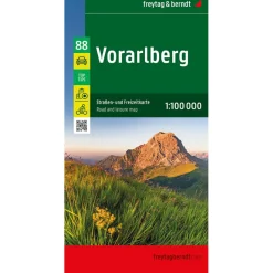 Reisboeken & Kaarten-Freytag & Berndt  Voralberg wegenkaart