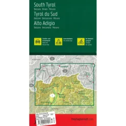 Reisboeken & Kaarten-Freytag & Berndt  Zuid-Tirol Bozen Brixen Meran vrijetijds- en  wegenkaart