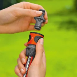 Gardena Koppelingen set 13 - 15 mm oranje zwart< Tuinslangen & Accessoires