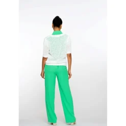 Broeken-Geisha pantalon dames green