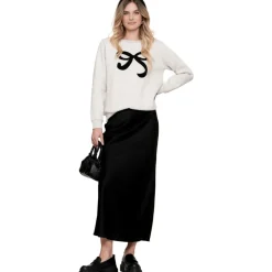 Geisha sweater dames beige melange black< Truien & Vesten