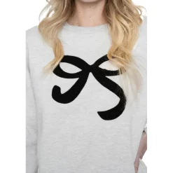 Geisha sweater dames beige melange black< Truien & Vesten