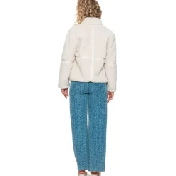 Jassen-Geisha teddy winterjas dames off-white