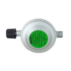 GOK Gasdrukregelaar Campingaz 50 mbar met 1/4 linkse  uitgang< Gasdrukregelaars