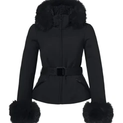 Goldbergh GISELLE FAUX softshell winterjas dames black< Ski Jassen|Wintersport