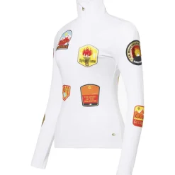 Goldbergh TRIUMPH skipully dames white< Skipullies|Wintersport