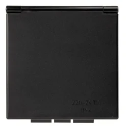 Haba CEE invoerdoos vierkant zwart< Camping Elektra