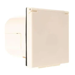 Camping Elektra-Haba CEE invoerdoos vierkant beige