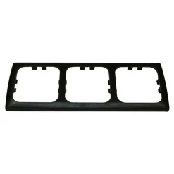 Schakelmateriaal-Haba C-line 3-voudig afdekraam zwart