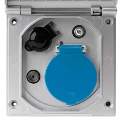 Camping Elektra-Haba ESB-3 Unit uitvoerdoos zonder kabel zilver