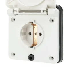 Camping Elektra-Haba wandcontactdoos 230V wit