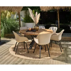 Hartman Le Soleil Element dining tuinstoel soft taupe< Tuinstoelen