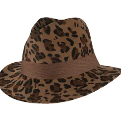 Hatland Cathy hoed dames leopard< Outdoor Hoed