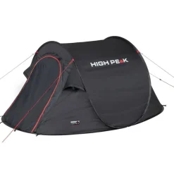 High Peak  Vision 2 pop up tent black< 2-Persoons Tent|Tunneltenten