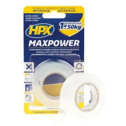 HPX Maxpower dubbelzijdige tape 19 mm x 2 meter< Lijm, Kit & Tape