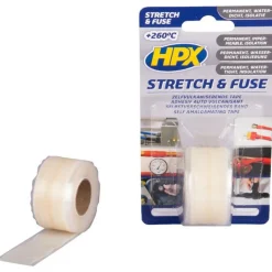 Lijm, Kit & Tape-HPX Stretch & Fuse vulkaniserende tape transparant 25 x 3 meter