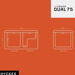 Hyckes HyCooler Pro Dual 75 compressor koelbox< Koelboxen