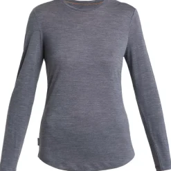 Icebreaker 125 Cool-Lite Sphere III LS thermos dames midnight  navy heather< Thermokleding|Wintersport