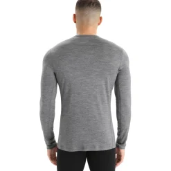 Thermokleding|Wintersport-Icebreaker 200 Oasis LS thermoshirt heren gritstone heather