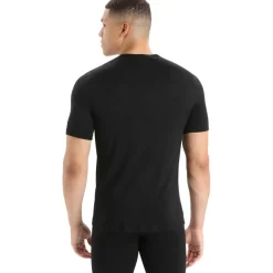 Thermokleding|Wintersport-Icebreaker 200 Oasis SS thermoshirt heren black