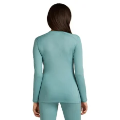 Icebreaker 260 Tech LS Crewe thermoshirt dames hydro< Thermokleding|Wintersport