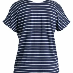Icebreaker Drayden Reversible Stripe shirt dames midnight  navy snow< Outdoor Shirt