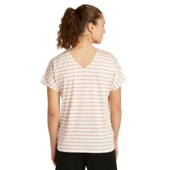 Outdoor Shirt-Icebreaker Drayden Reversible Stripe shirt dames ecru  heather desert sand