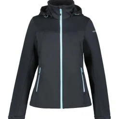Icepeak Boise softshell jas dames anthracite< Outdoor Jack
