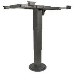 Ilse Lifttafelpoot draaibaar en verschuifbaar antraciet< Tafelpoten