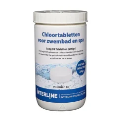Zwembad Schoonmaak-Interline chloortabletten 200 1 kg