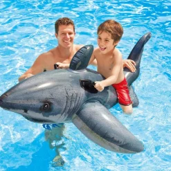 Fun-Intex Great White Shark Ride-On opblaasdier