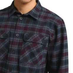 Jack Wolfskin  Baja overhemd heren check dark navy< Outdoor Shirt
