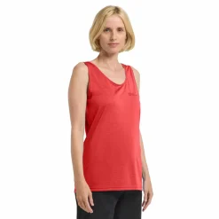 Jack Wolfskin  Crosstrail tanktop dames vibrant red< Outdoor Shirt